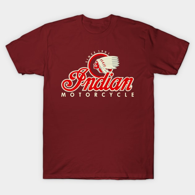 Indian Motorcycle Logo T-Shirt by funkymonkeytees